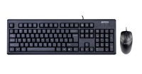 A4 TECH KR-8372-USB USB Q TR Siyah Standart Klavye 3B+1 Optik Mouse Set - 1